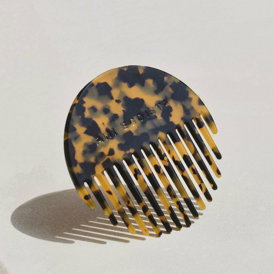 Orbital Elegance | Comb Pendant | Amber Color | Innovative Polymer