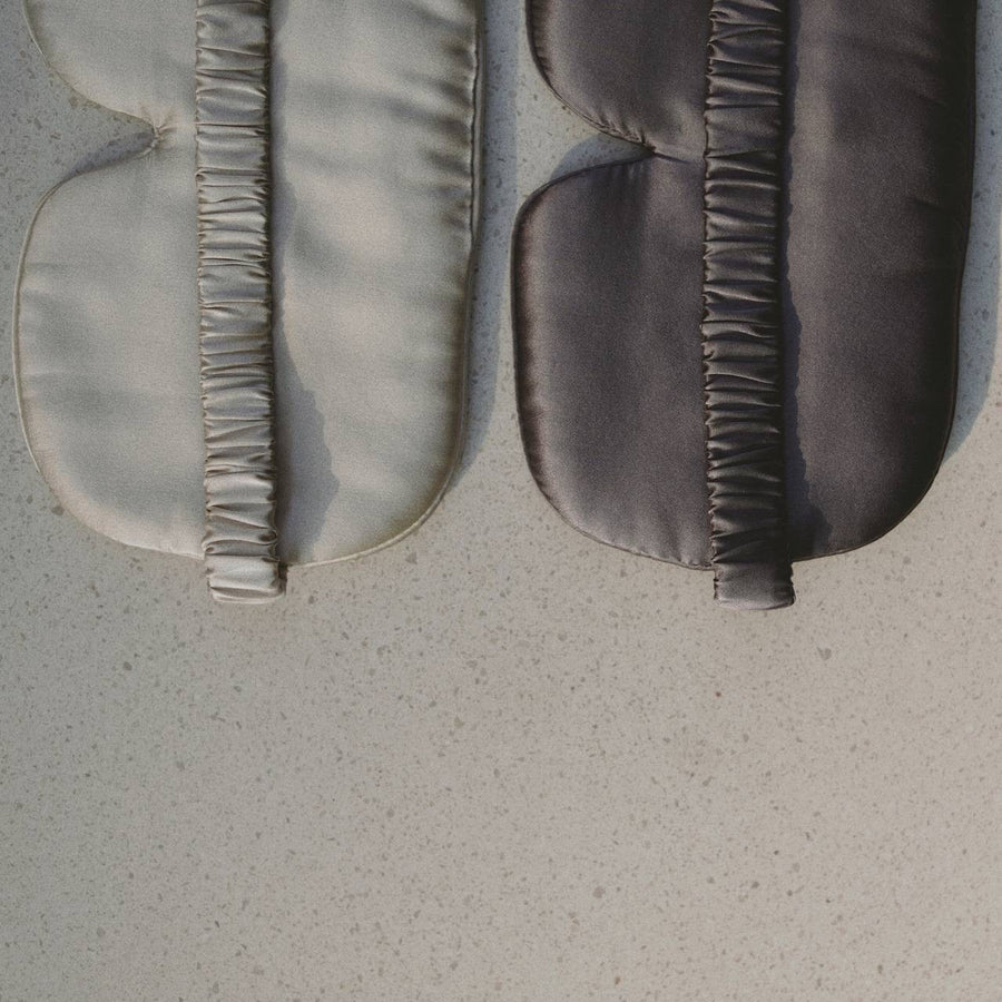 Silken Serenity | Mask | Graphite Grey Color | 19mm Mulberry Silk