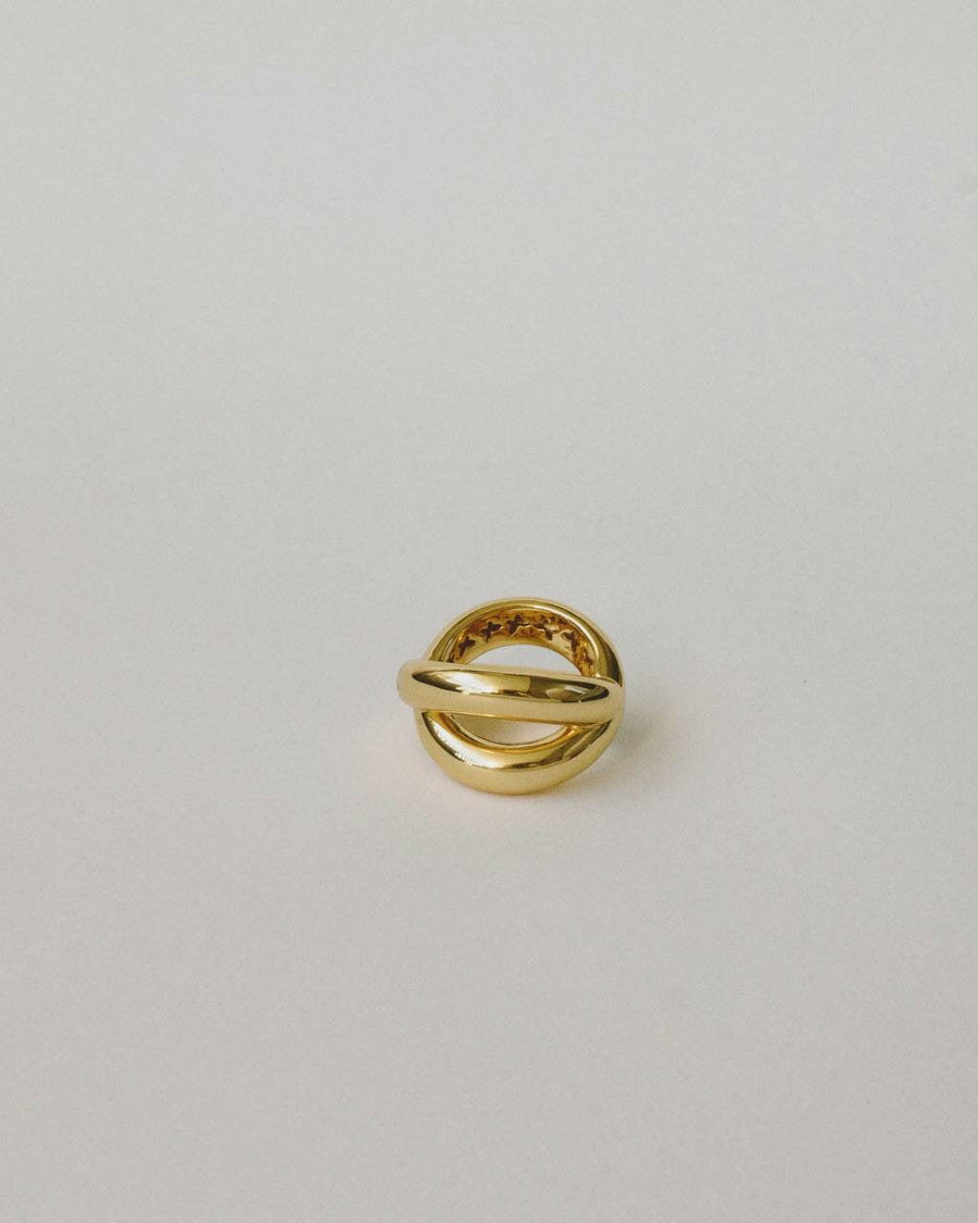 Infinite Flow | Ring | Gold Color | Sustainable Brass