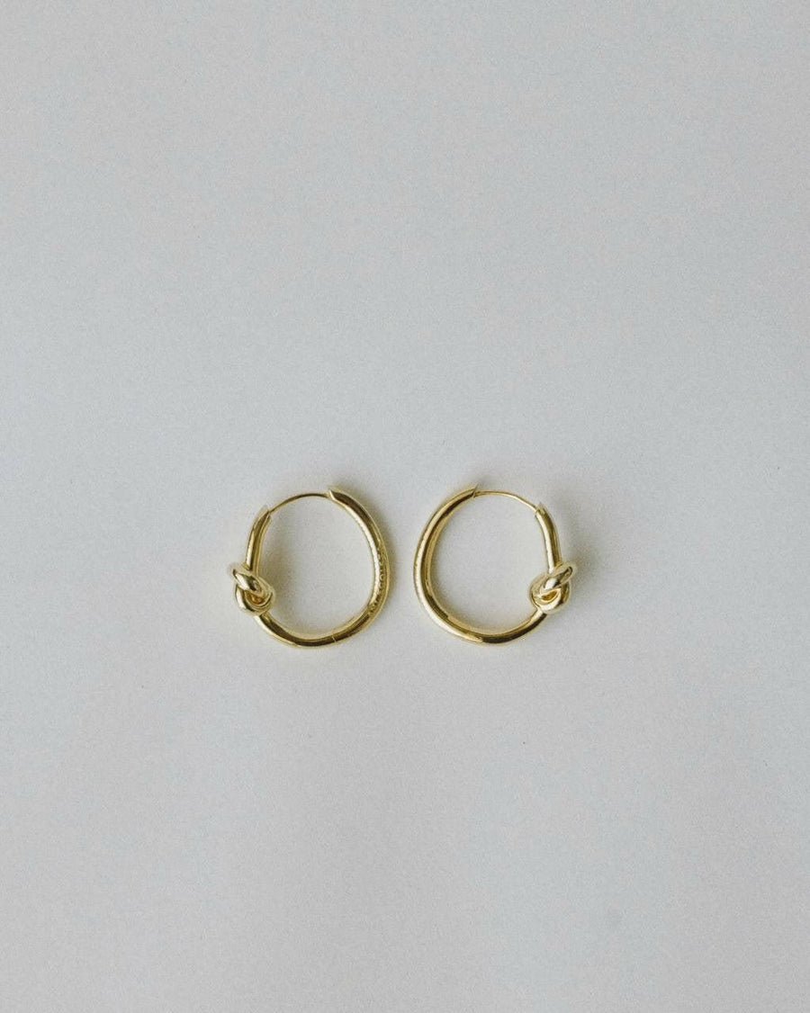 Knot | Earrings | Gold Color | Sustainable Brass