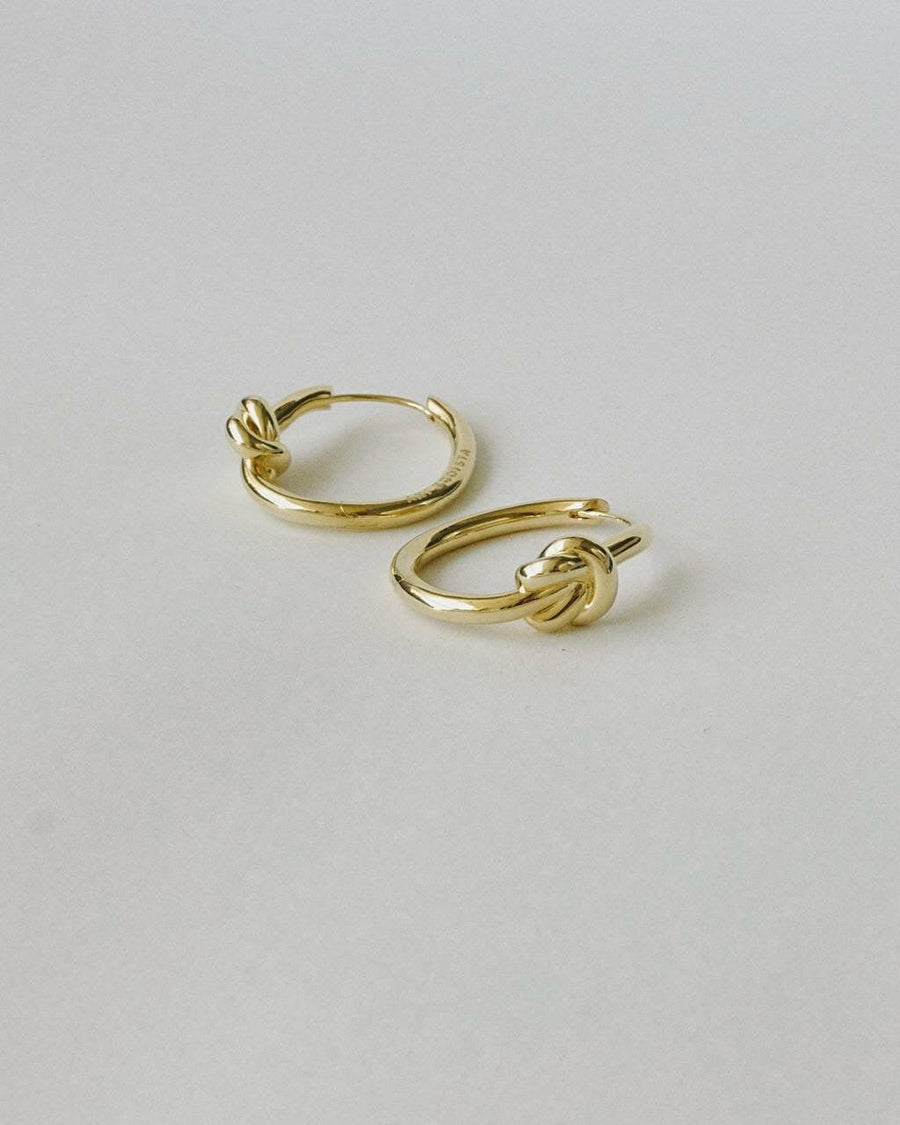 Knot | Earrings | Gold Color | Sustainable Brass