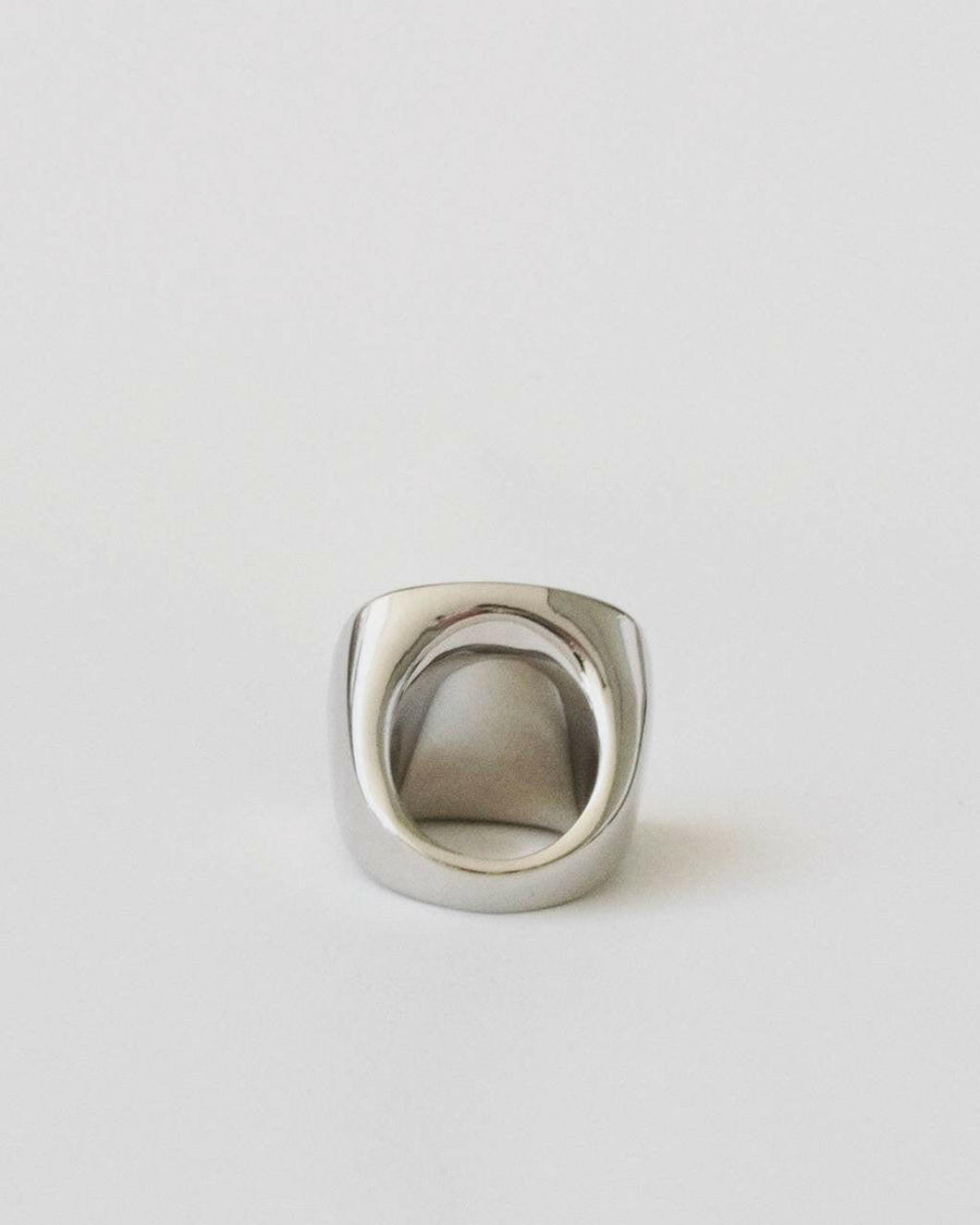 Geometric Noir | Ring | Silver Color | Innovative Steel
