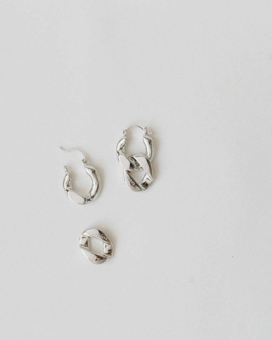 Silver Swirl | Earrings | Silver Color | Sustainable Brass