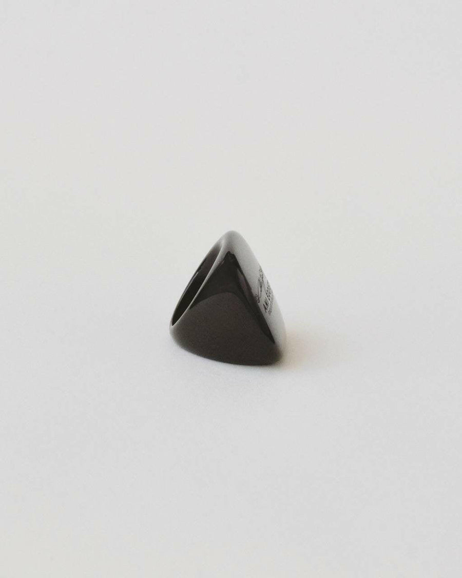Geometric Noir | Ring | Black Color | Innovative Polymer