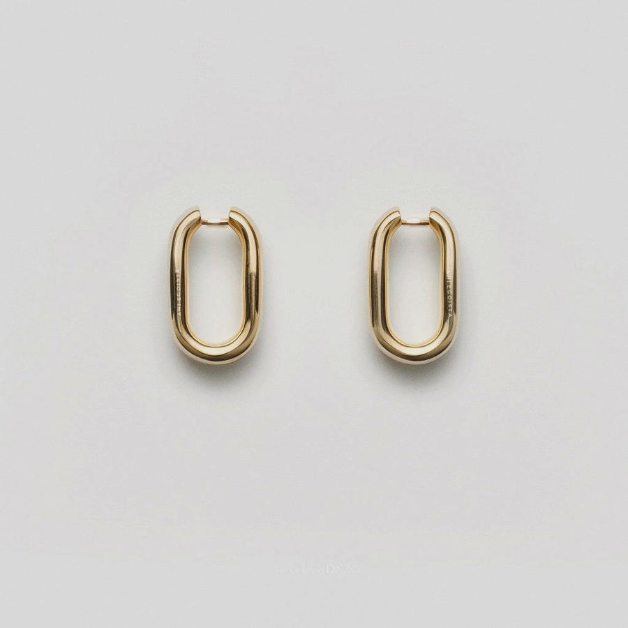 Seren Ovals | Earrings | Gold plated