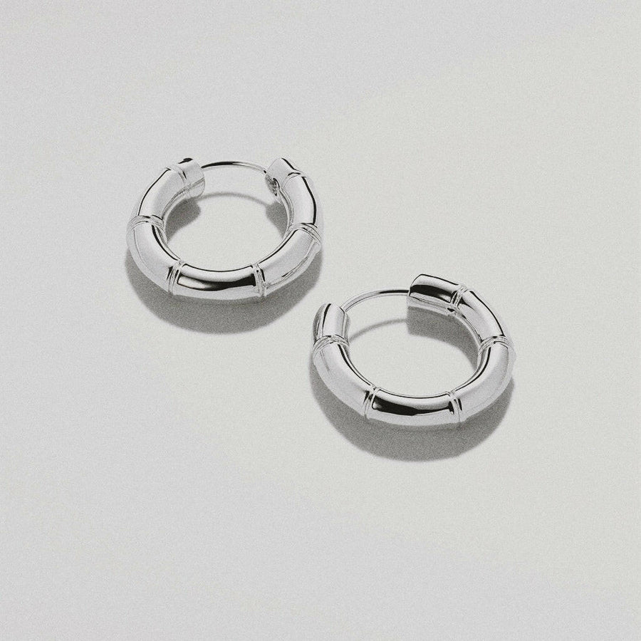 Luminous Circles Grande | Earrings | Silver Color | Sustainable Brass
