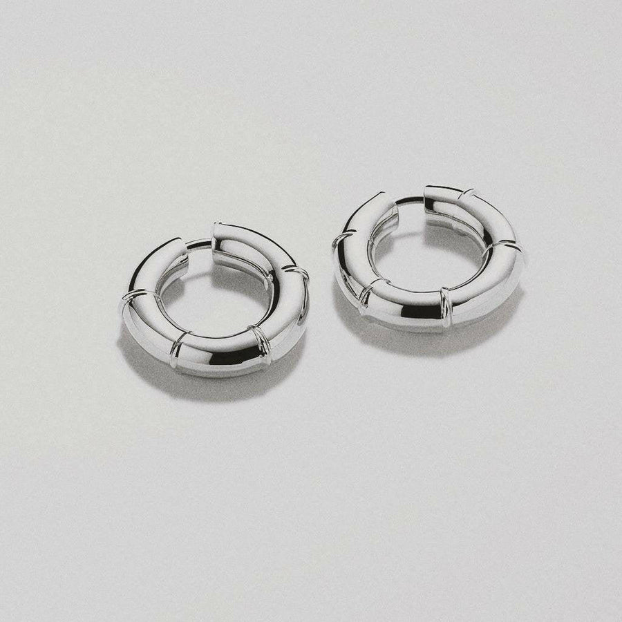 Luminous Circles Midi | Earrings | Silver